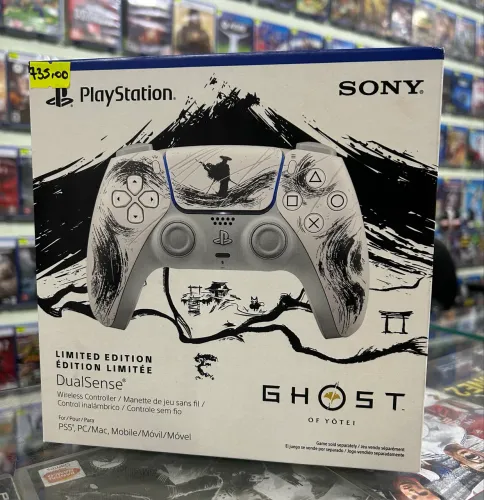 Controle Dualsense PS5 Ghost of Yotei Black Novo Lacrado 