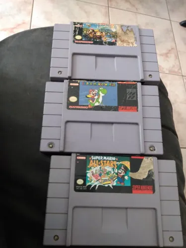 Lote Jogos Originais Super Nintendo Aceitamos OLX PAY