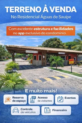 Terreno no Condomínio Águas de Sauipe