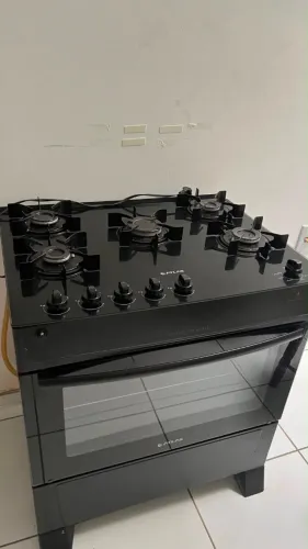 Fogão atlas 5 bocas com mesa de vidro *41
