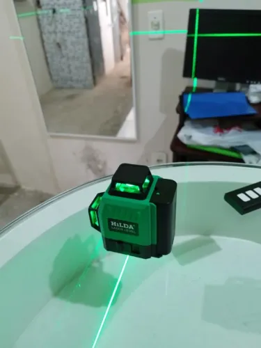 Nível A Laser 12 Linhas 3D Auto-Nivelamento Super Poderoso Verde Portátil