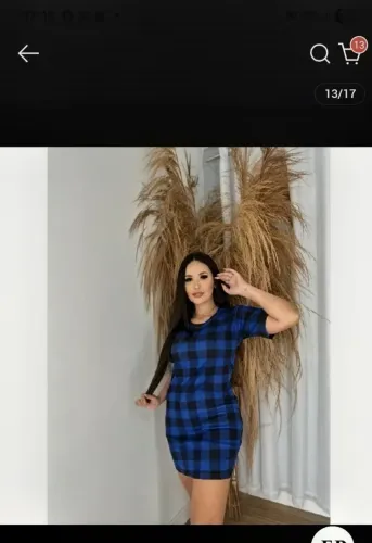 Vestido quadriculado