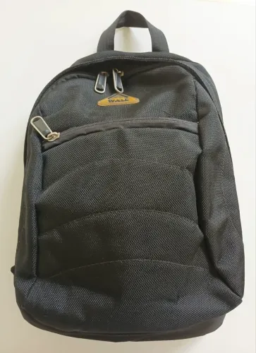 Mochila Preta de lona - Compacta  Resistente Confortável Prática Big Wall