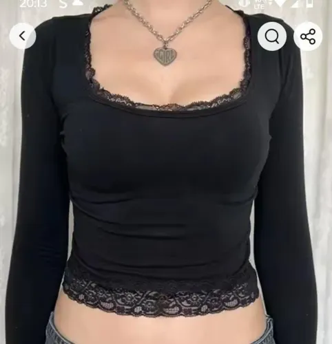blusa preta (vibe gótica 