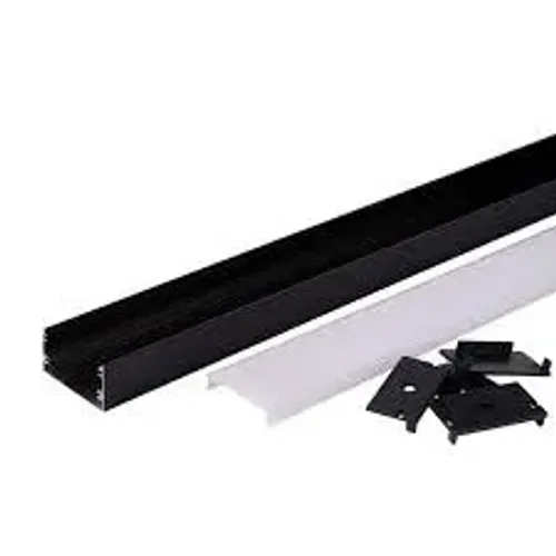 Perfil De Led 2mts SOBREPOR PRETO 17x07(HONESTIDADE E QUALIDADE JK ELETRONICOS)