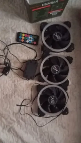 Kit FANs mais controladora rgb