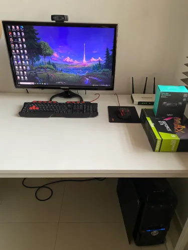 SETUP COMPLETO PC MONITOR TECLADO WEBCAM MOUSE