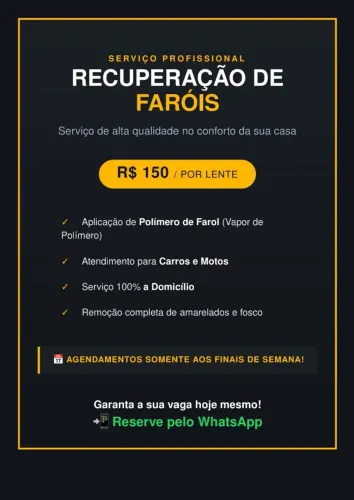 Recuperação de farol carro