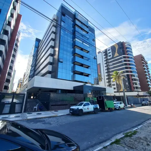 Quarto/Sala mobiliado, 42m², segunda quadra, vista mar em Jatiúca - Maceió - AL