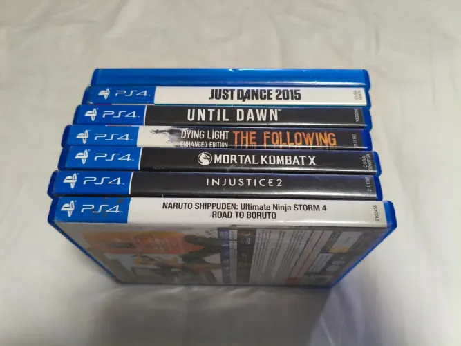 Lote 6 Jogos Originais PS4 - Naruto, Dying Light, Until Dawn + Outros