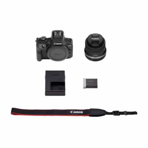Câmera Canon Eos R100 kit 18-45mm STM IS 