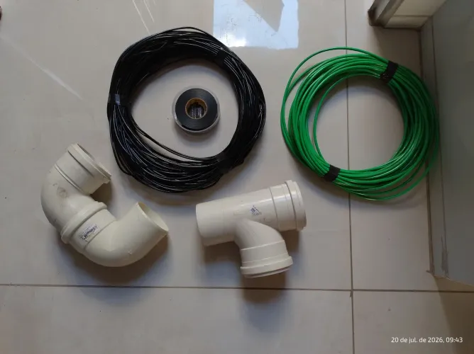 Cabos elétricos - Sobras de obra