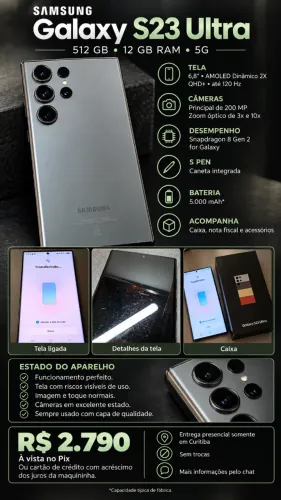 Samsung Galaxy S23 Ultra 512 GB | Completo