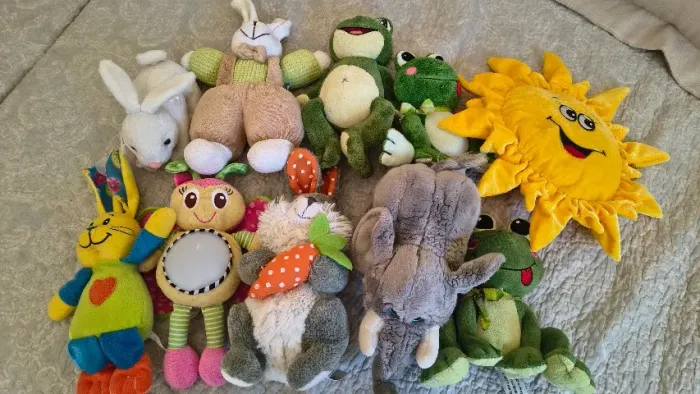 Lote pelúcias elefante sapo coelho