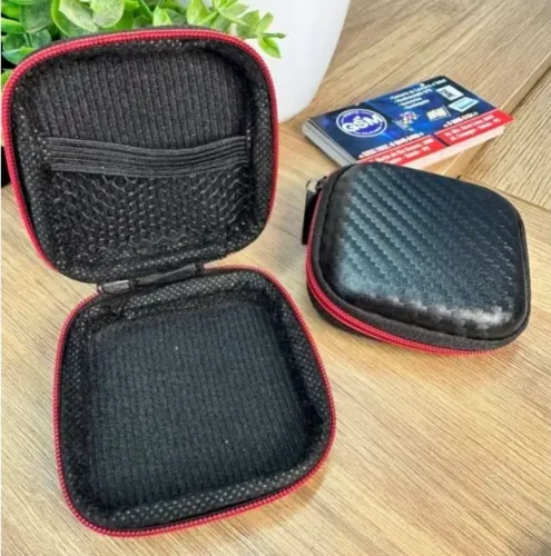 CASE PARA FONES DE OUVIDO ACOLCHOADA COM ZIPER