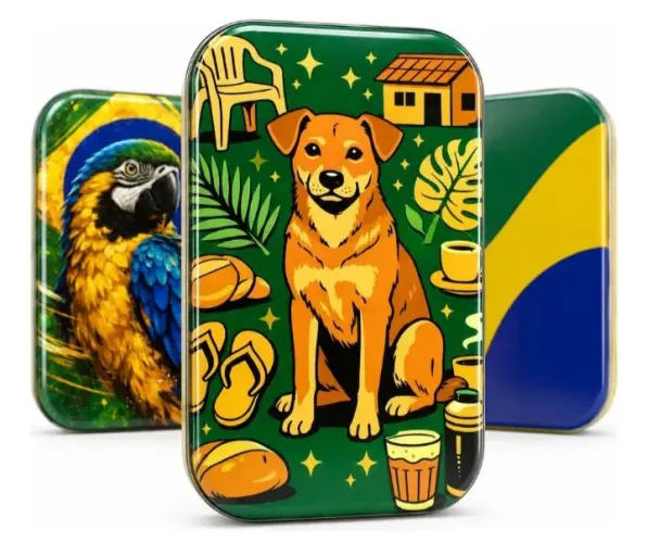 Estojo Metal Figurinhas Copa do Mundo 2026