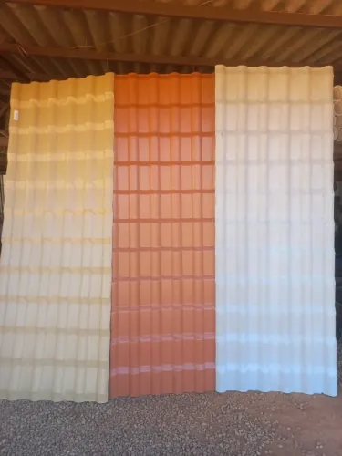 telha pvc modelo plan 2,42x88 cor cerâmica 69,90 a vista 