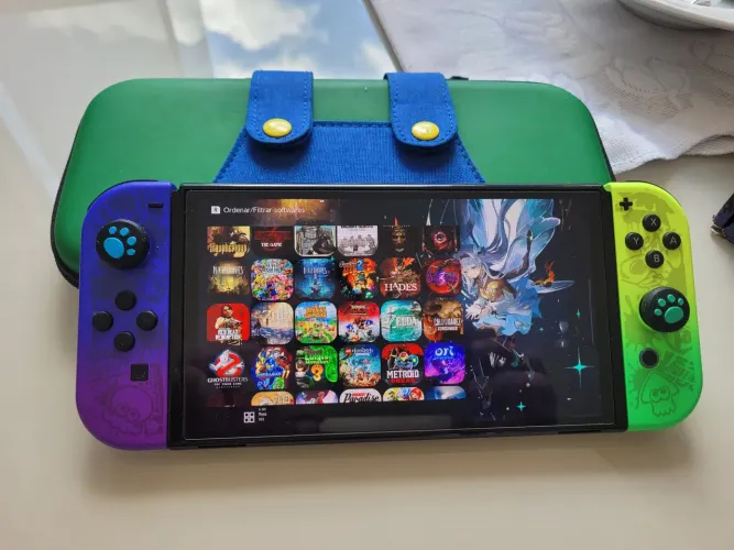 Nintendo switch Oled desbloqueado edição splatoon 3 