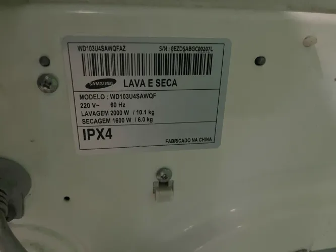 Lava e seca Samsung