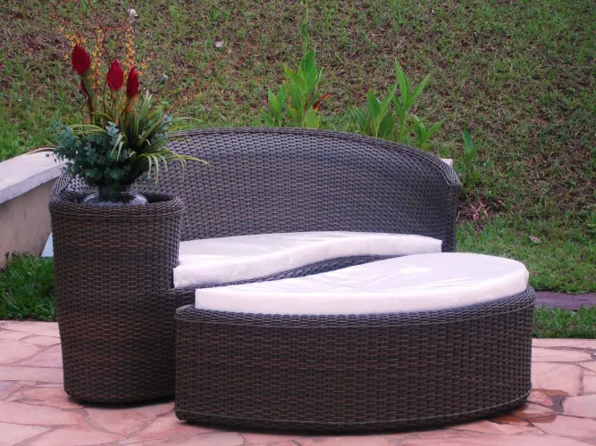 Cama chaise com parte dupla