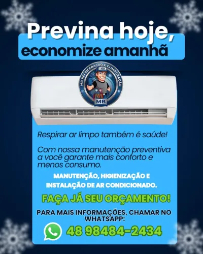Higienização, manutenção e instalação de ar condicionado.