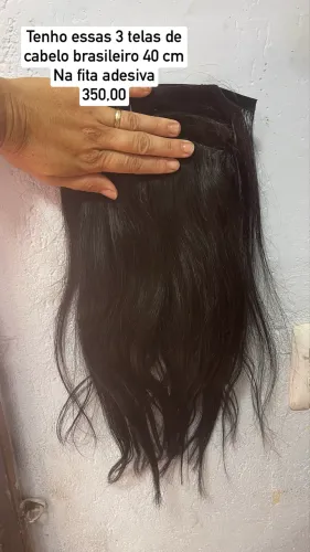 Telas de cabelo humano brasileiro 40 cm