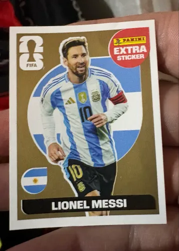 Messi extra legend de ouro original panini