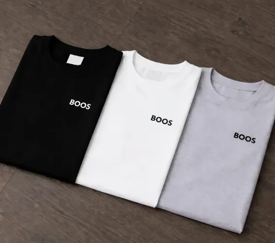 3 Blusas da BOOSS Cores:Preta,Cinza,Branca tamanho M