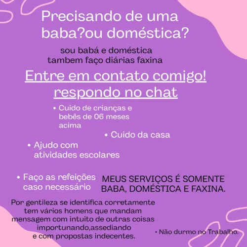 Baba/doméstica/faxina