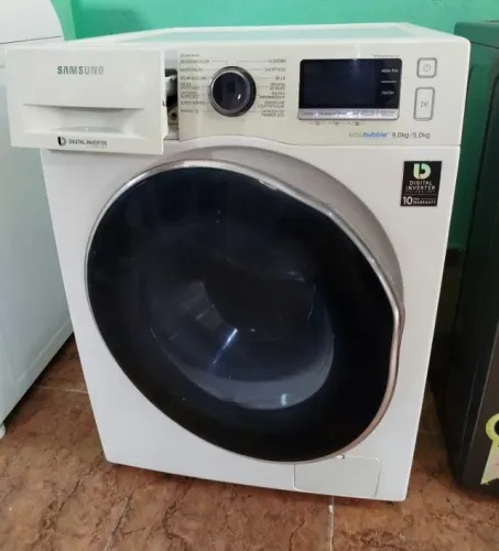 Lava e seca Samsung porta fumê