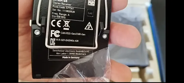 Sennheiser EW IEM G4 Sistema In Ear