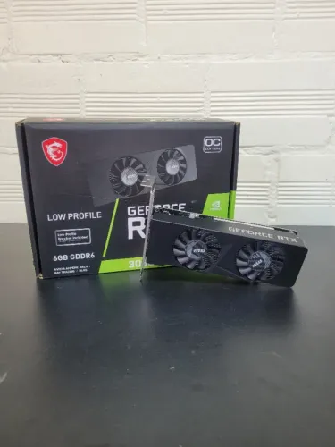 Placa De Vídeo RTX 3050 Msi Geforce, Low Profile, 6GB, GDDR6, 96 Bits - com garantia e nf