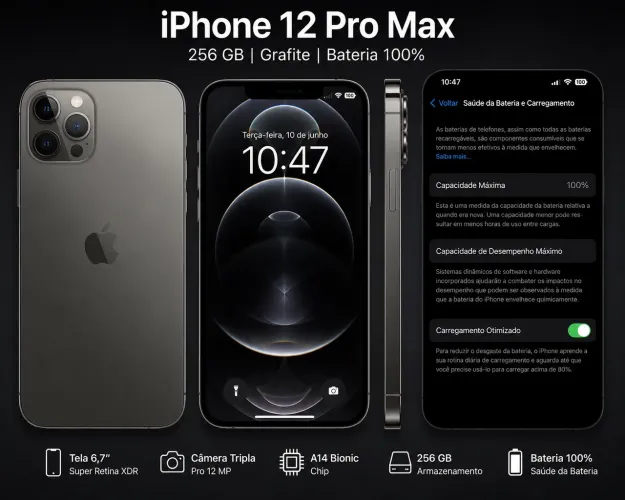 iPhone 12 Pro Max batería ? 100%