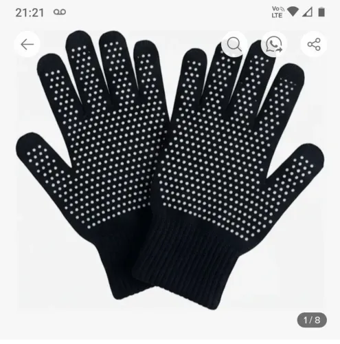Luva de frio com bolinha