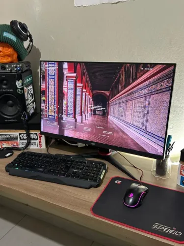 PC Gamer Completo + Monitor AOC 27polegadas 240Hz | GTX 1650 Super | 16GB RAM