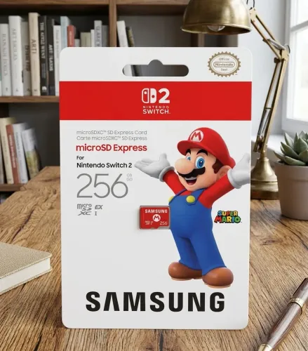Cartão micro SD Express Samsung 256GB Nintendo Switch 2 ORIGINAL