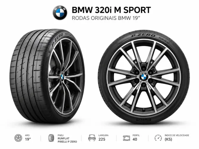 Novo - Par de Pneu Pirelli P Zero 225/40 R19 Run Flat XL