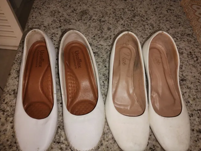 Sapato branco área saúde 