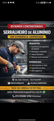 Serralheiro de alumínio
