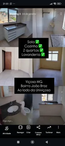 Vende-se apartamento no bairro João Braz, a cem metros da Univicosa