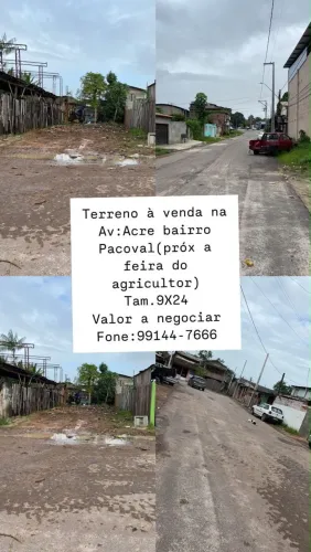 Terreno a venda no bairro pacoval