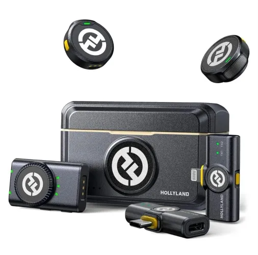 Microfones de lapela hollyland