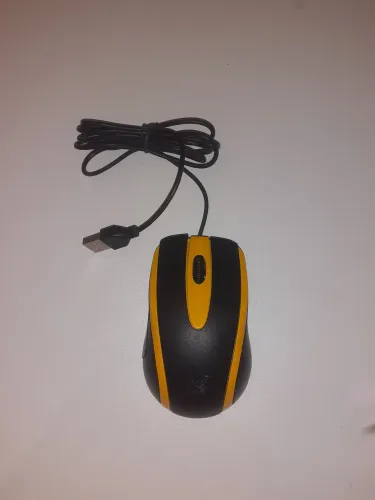 Mouse Techzone USB 2.0 Preto/Amarelo