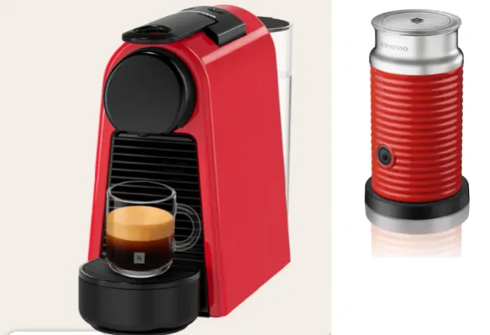 Essenza Mini Vermelha + Aeroccino Nespresso - 220V