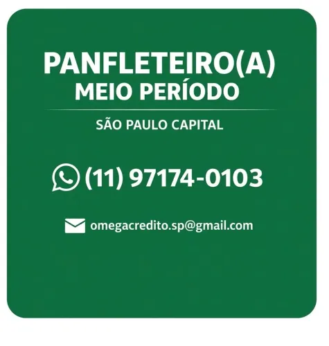 Panfletagem meio período 