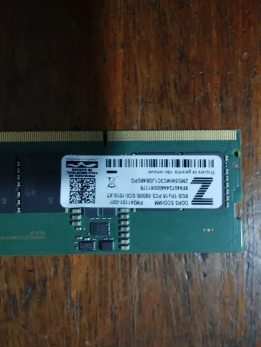 Memória ddr5 8gb notebook