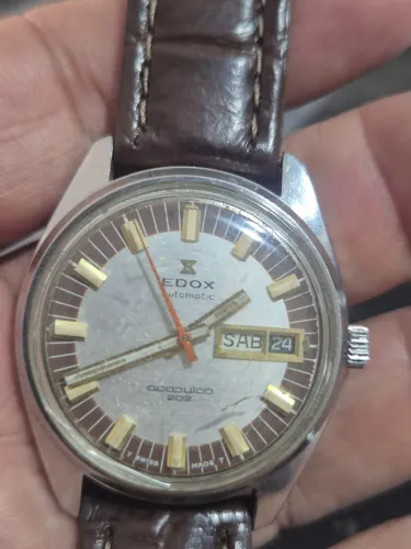 Relógio EDOX ACAPULCO 202 AUTOMATIC SWISS MADE - TODO REVISADO