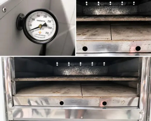 Forno Inox Venâncio a Gás FIRI110 - Pedras Refratárias - Excelente Estado