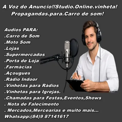 Gravação Comercial De Propagandas Para Carro De Som