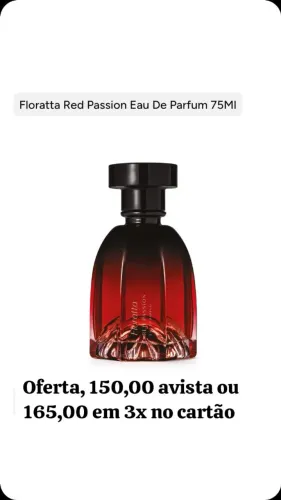 Colônia Floratta Red Passion Eau Parfum 75ml